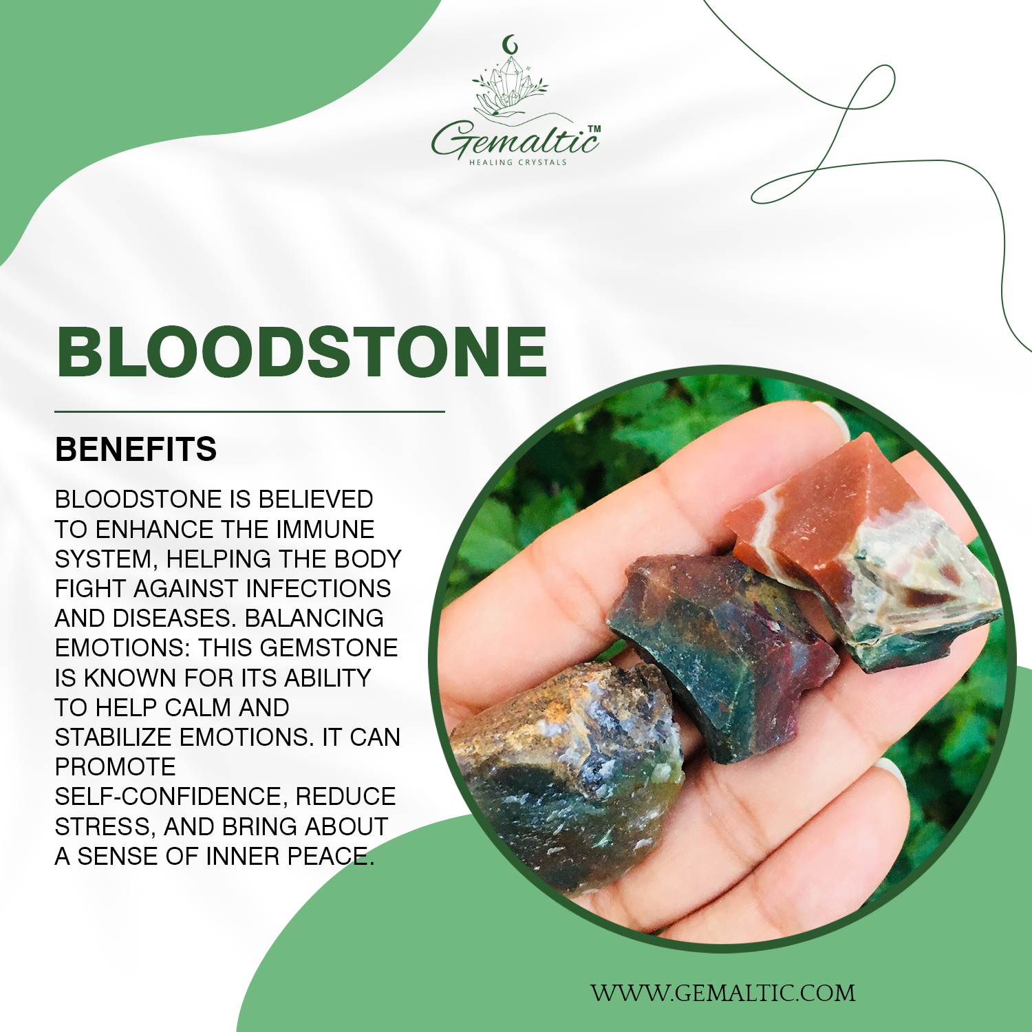 Bloodstone Bloodstone Tumbled Stone