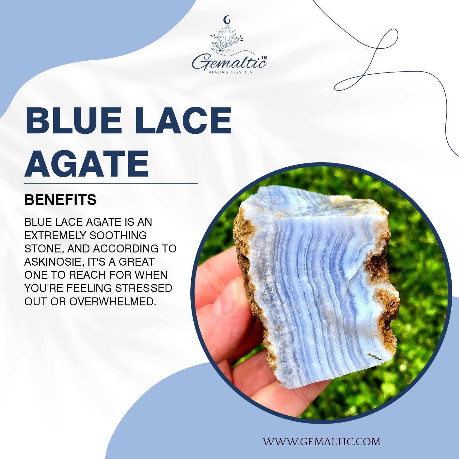 Blue-Lace-Agate Blue Lace Agate Raw Stone