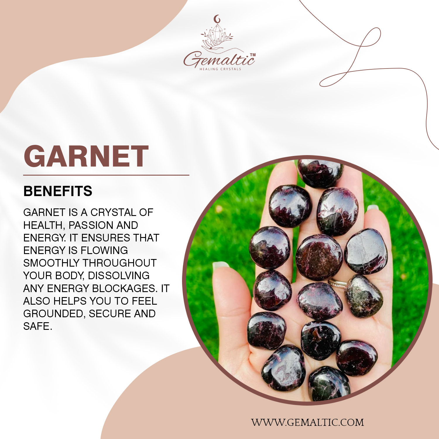 Garnet Garnet Raw Stone