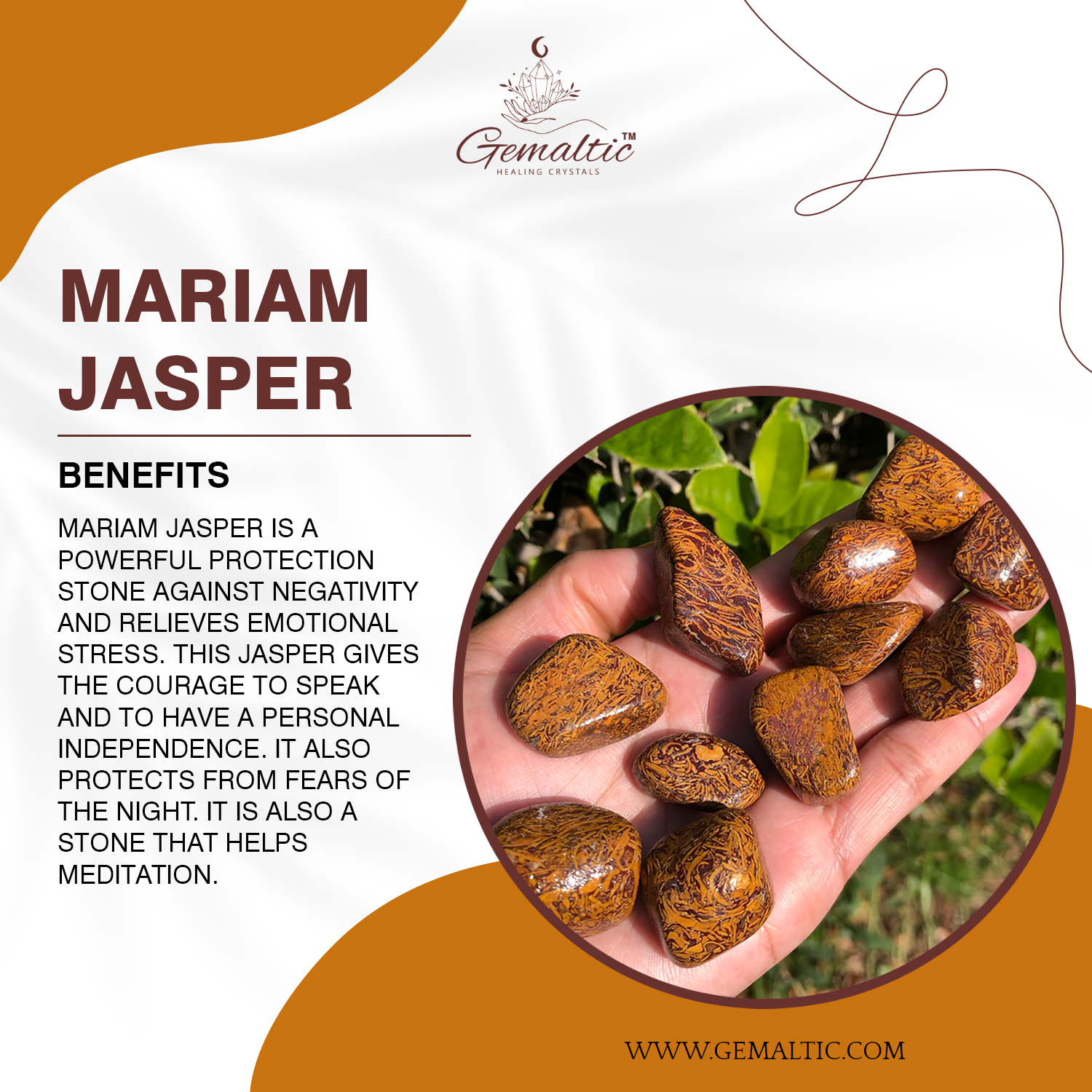 Mariam-Jasper Mariam Jasper Tumbled Stone