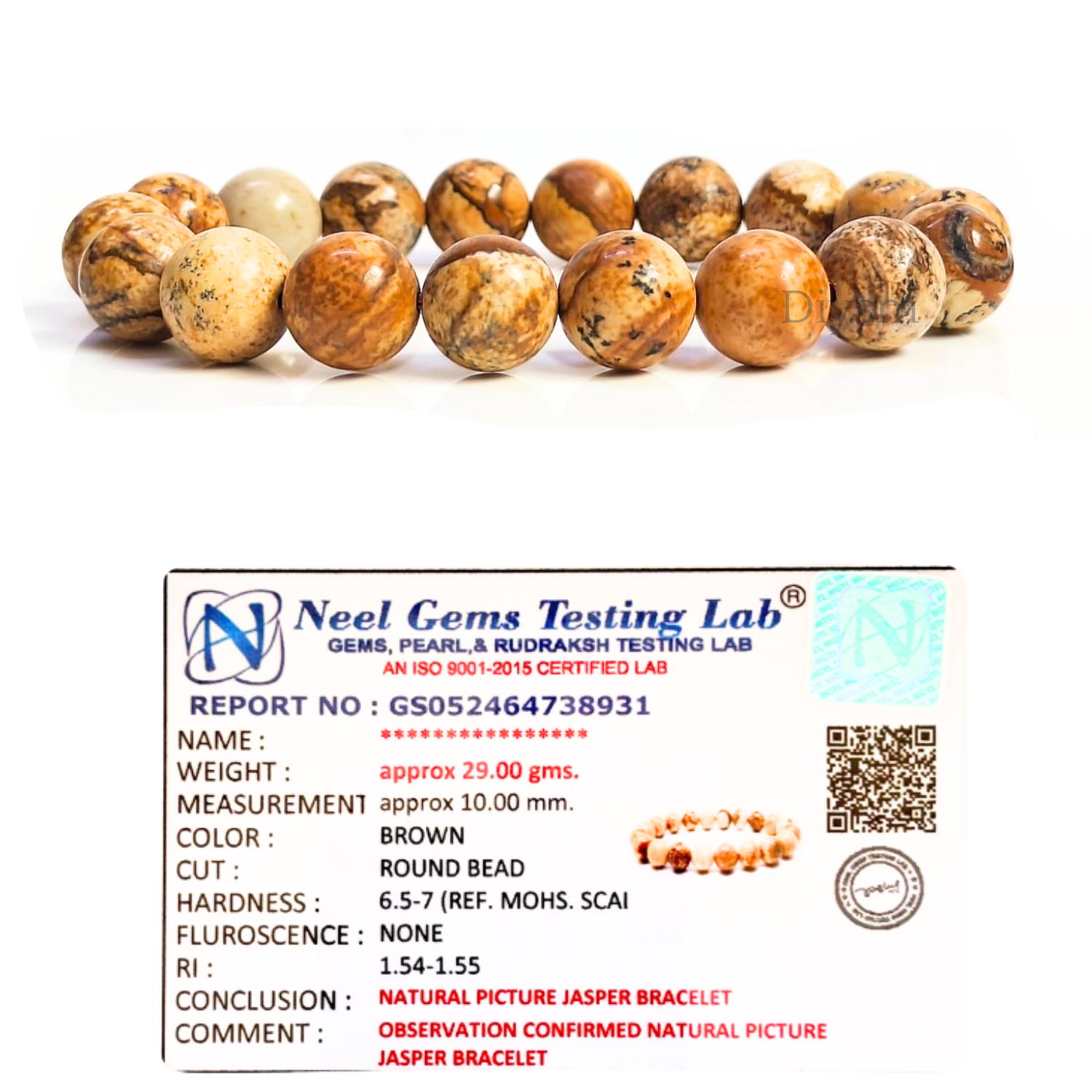 Picture Jasper Stone Natural AAA Bracelet