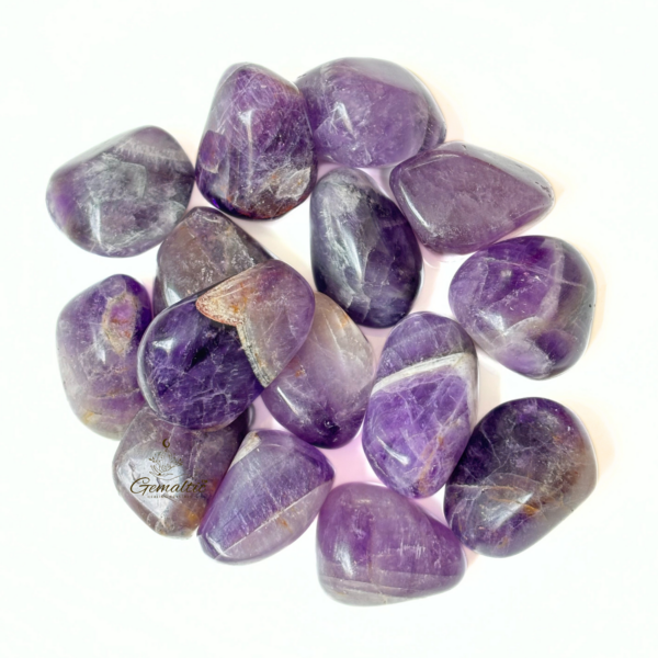 African Amethyst Tumbled Stones