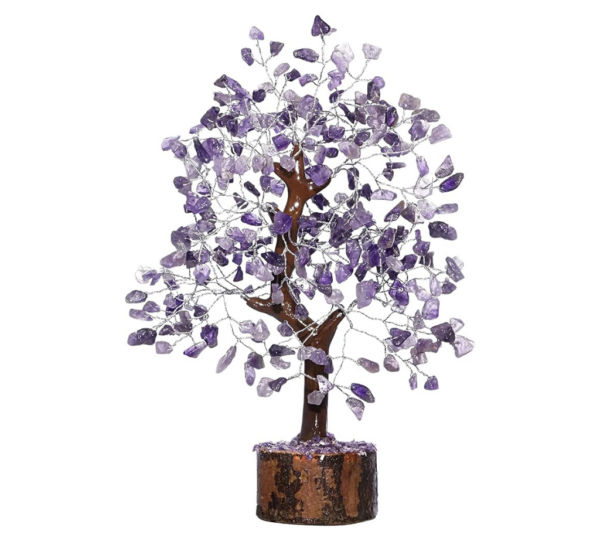 Amethyst Crystal Tree - Healing Gemstone Bonsai for Positive Energy