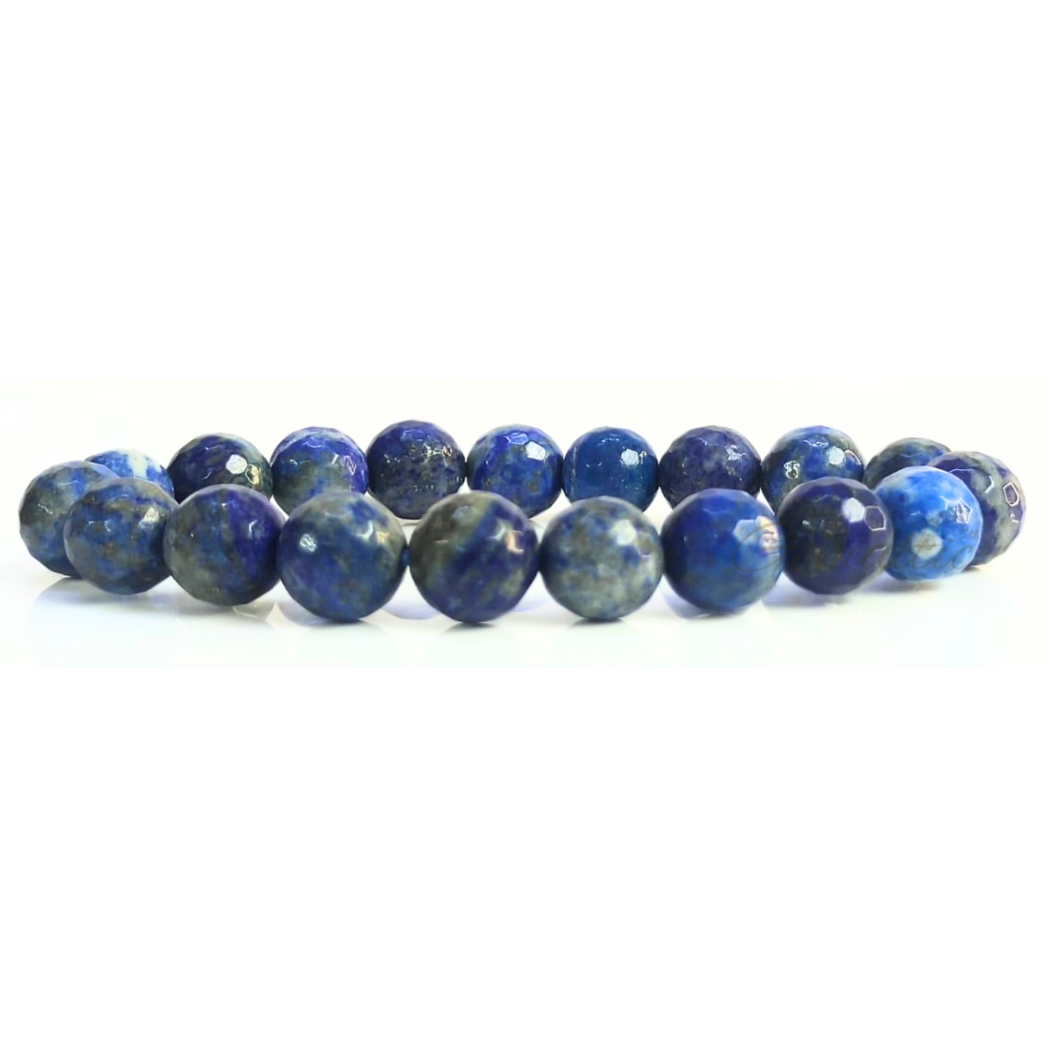 10MM Lapis Lazuli Faceted Beads Bracelet