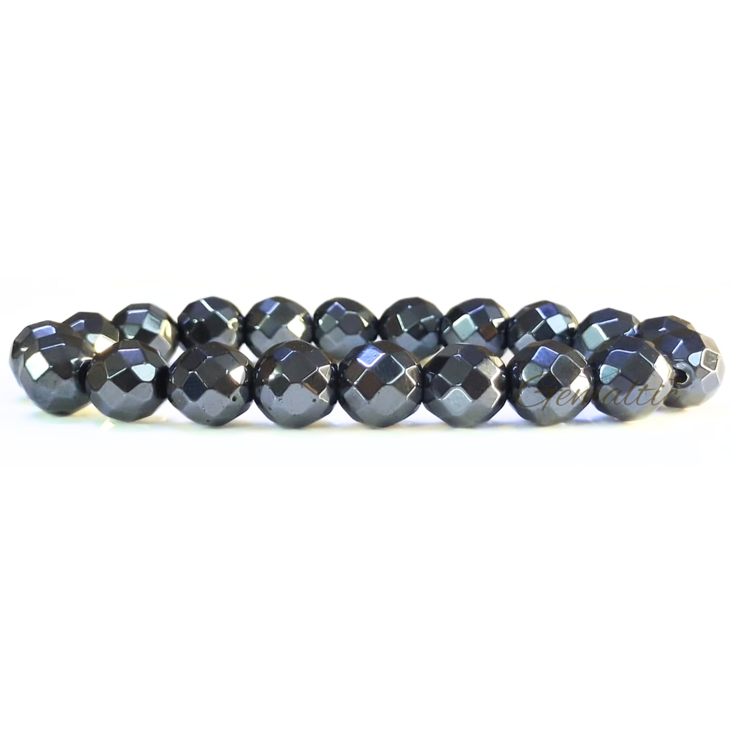 Hematite Faceted Beads Bracelet