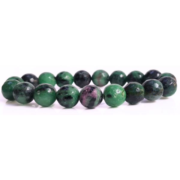 Ruby Zoisite Faceted Beads Bracelet