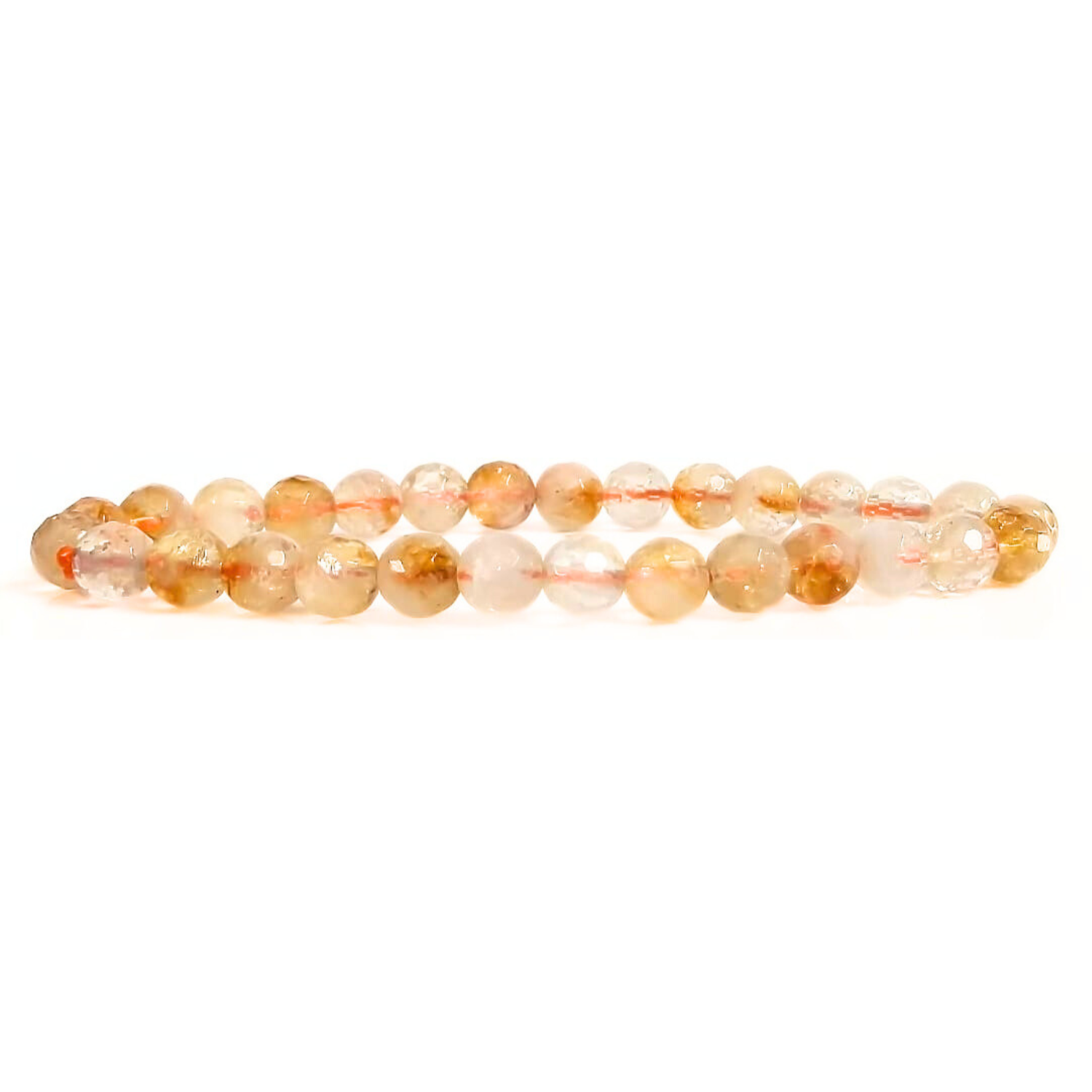 6MM Citrine AAA Faceted Beads Bracelet