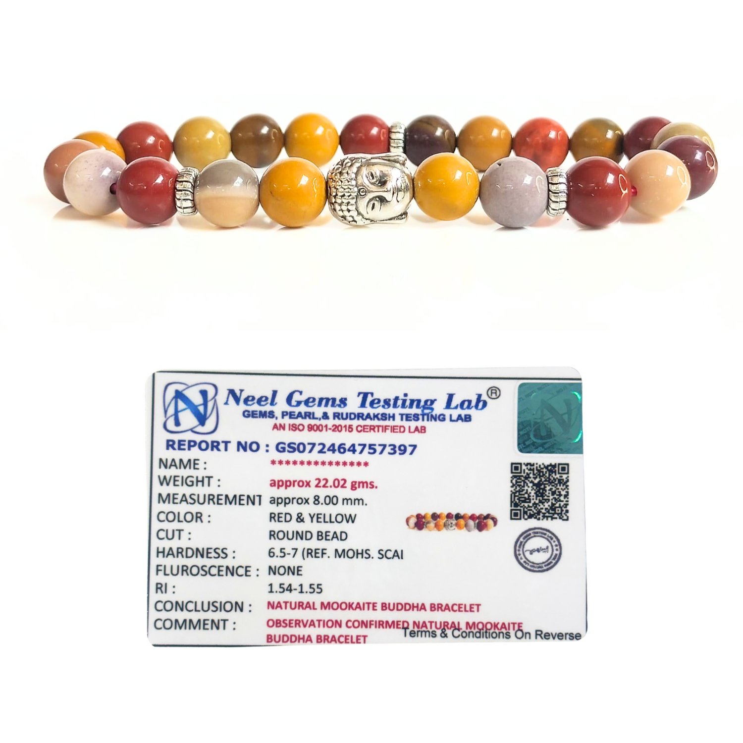Mookaite With Buddha Head 8MM Bracelet - Image 3