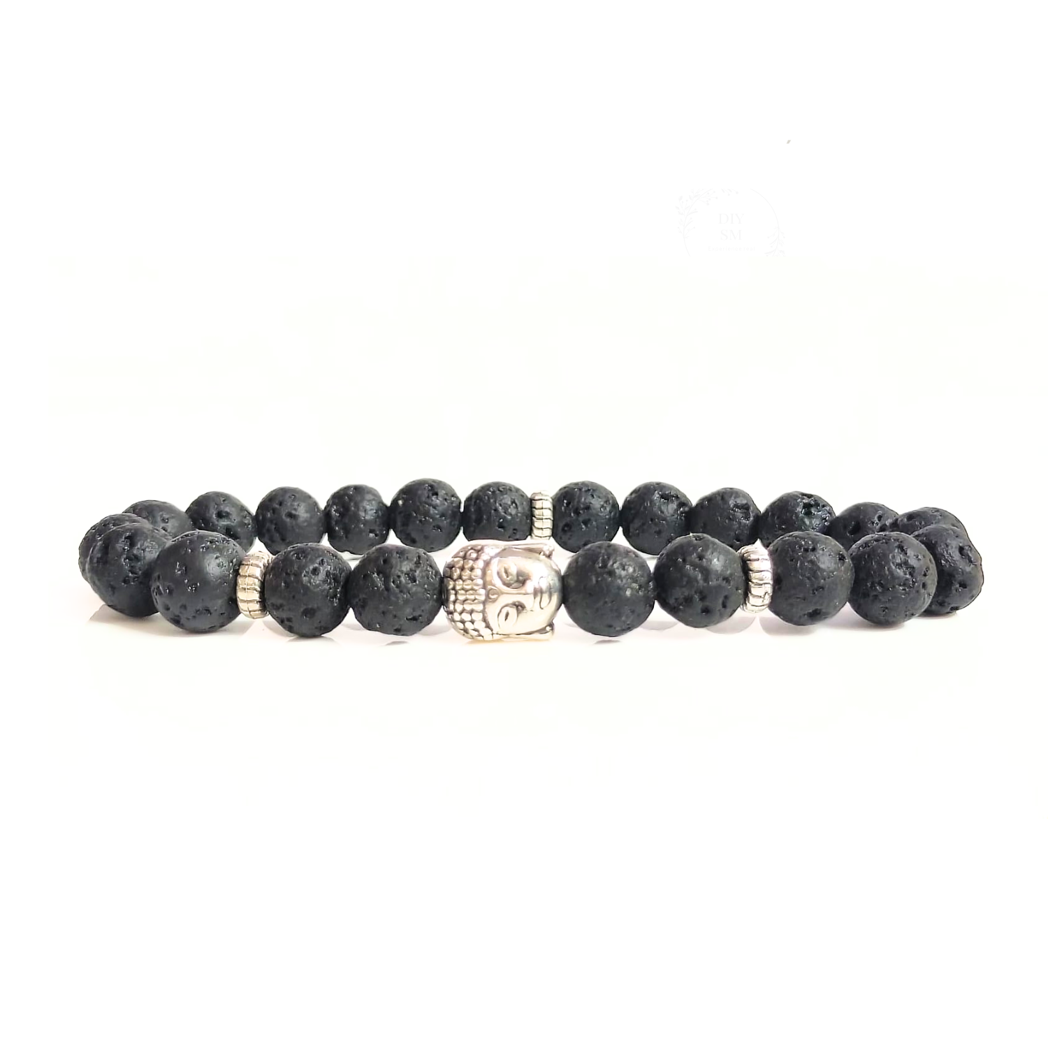 lava Lava With Buddha Head 8MM Bracelet