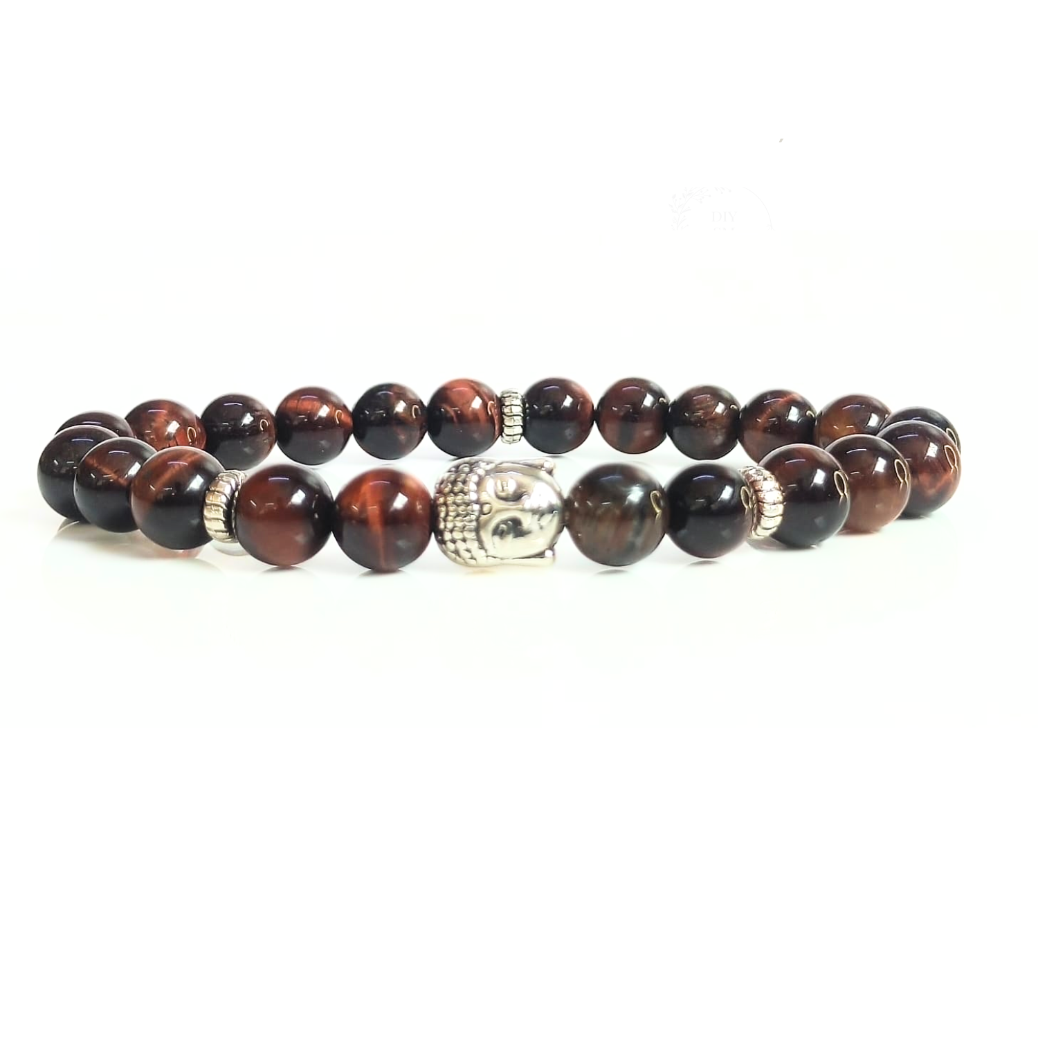 red tiger eye Red Tiger Eye With Buddha Head 8MM Bracelet
