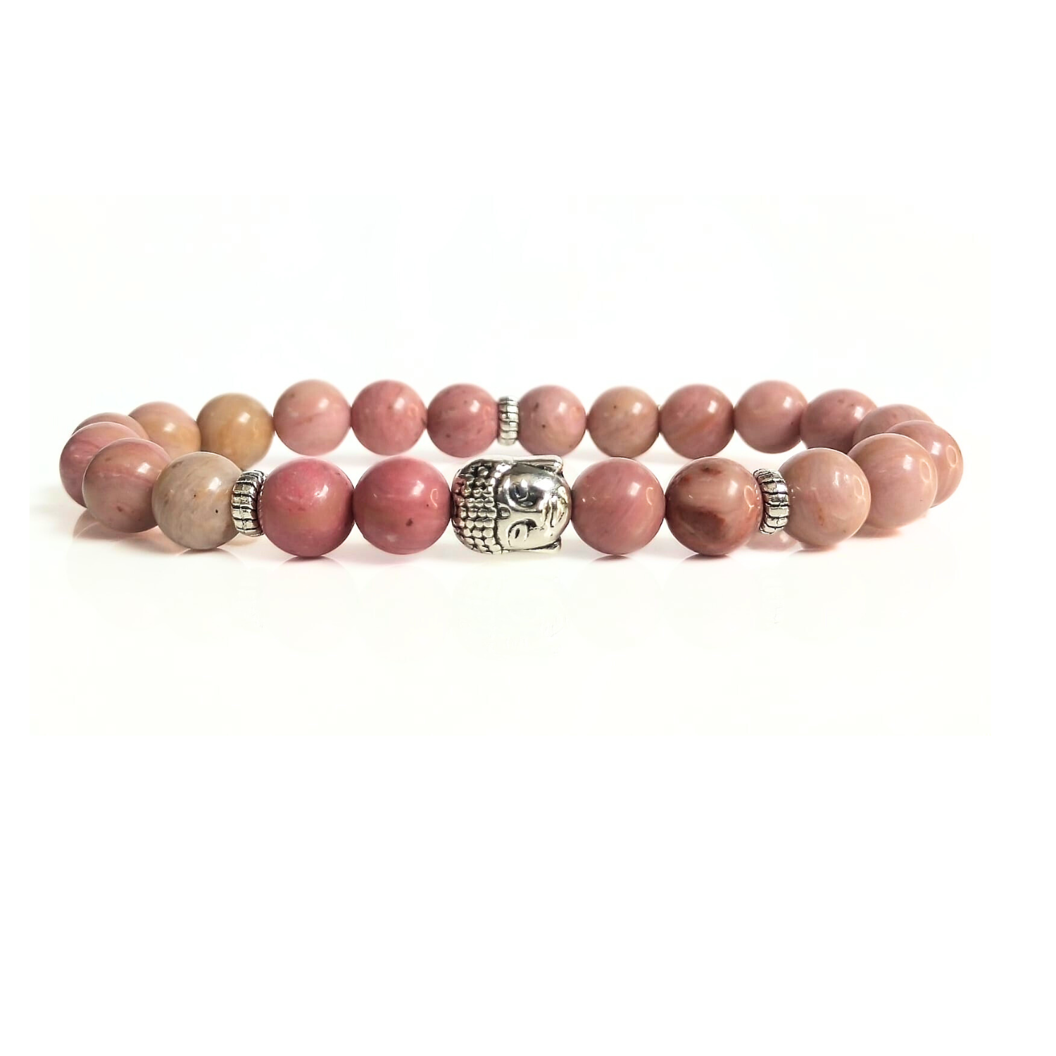 rodocrosite Rhodochrosite With Buddha Head 8MM Bracelet