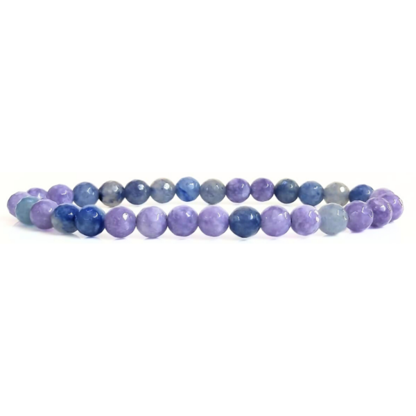 Blue Aventurine Faceted Beads Bracelet