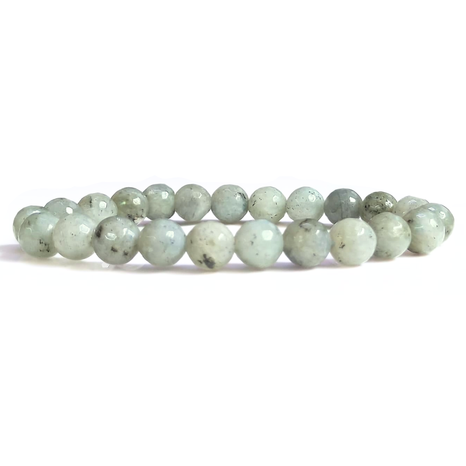 8MM Labradorite Faceted Beads Bracelet