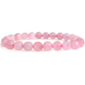 Rose Quartz Faceted Beads Bracelet