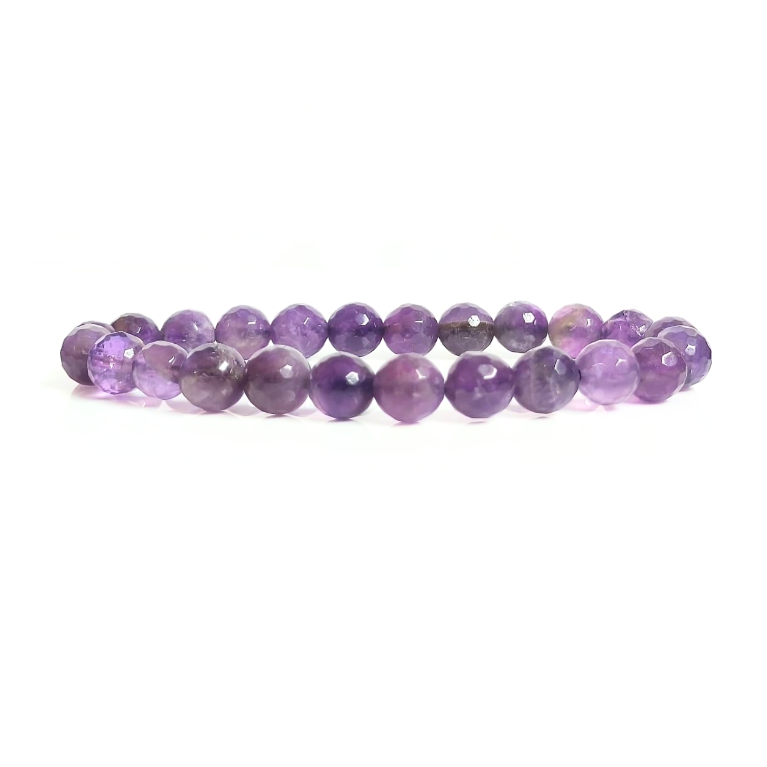 AMATHYEST Amethyst Faceted Beads Bracelet