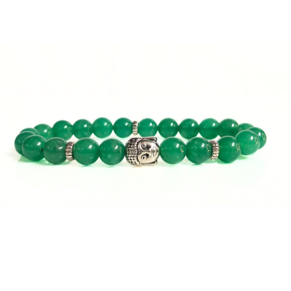 Green Aventurine With Buddha Head 8MM Bracelet