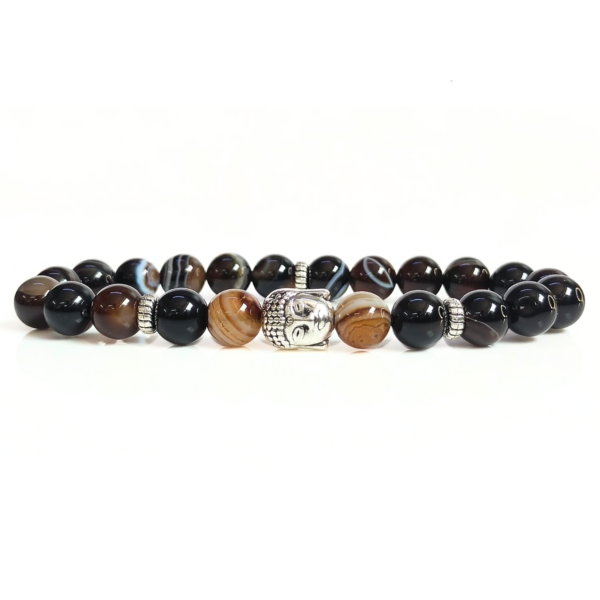 Sulemani Hakik With Buddha Head 8MM Bracelet