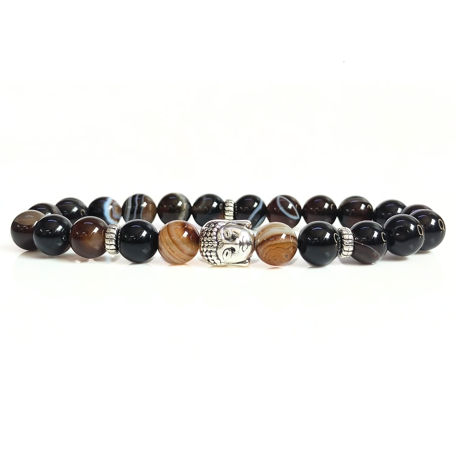 Sulemani Hakik Sulemani Hakik With Buddha Head 8MM Bracelet