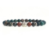 Bloodstone Bracelet With Buddha Head 8MM