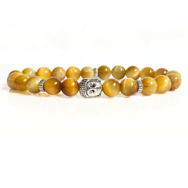 Gold Tiger Eye With Buddha Head 8MM