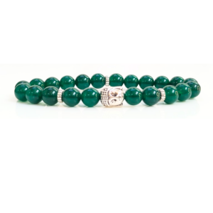 Green Jade With Buddha Head 8MM Bracelet