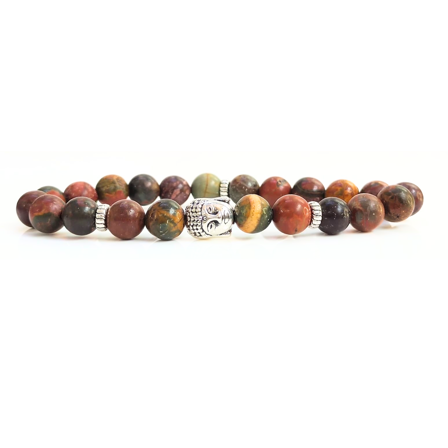 multi picaso ok Multi Picasso With Buddha Head 8MM Bracelet