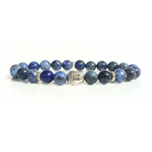 Sodalite With Buddha Head 8MM Bracelet