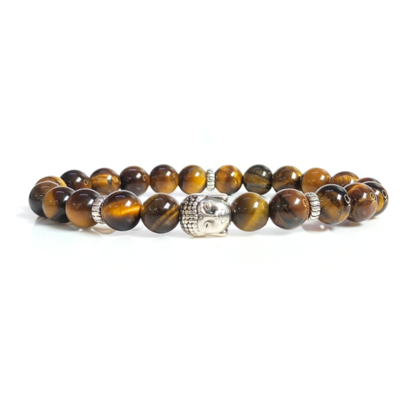 Tiger Eye With Buddha Head 8MM Bracelet