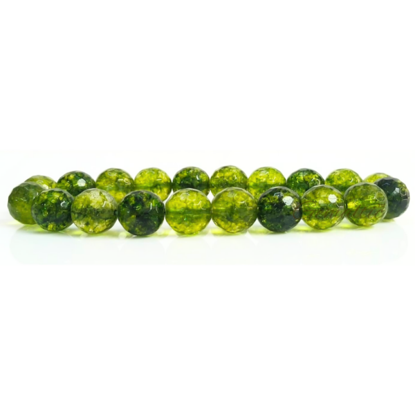 Peridot Faceted Beads Bracelet