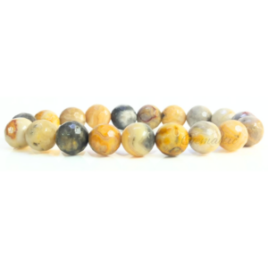 Crazy Lace Agate Faceted Beads Bracelet