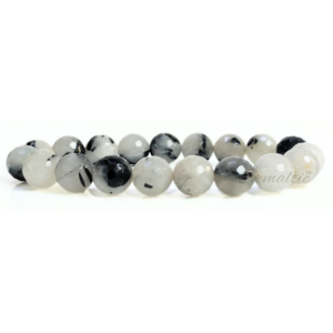 Rutile Faceted Beads Bracelet