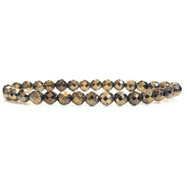 Golden Hematite Faceted Beads Bracelet