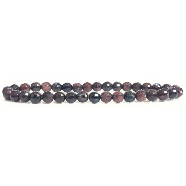 Garnet Faceted Beads Bracelet