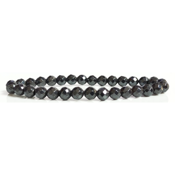 Hematite Faceted Beads Bracelet