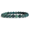 8MM Moos Agate Faceted Beads Bracelet