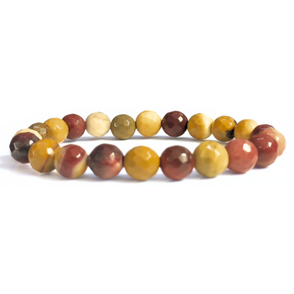 Mookaite Faceted Beads Bracelet