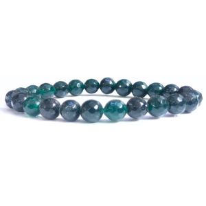 Green Jade Faceted Beads Bracelet