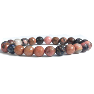 Rhodonite Faceted Beads Bracelet