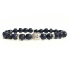 Blue Sandstone With Buddha Head 8MM Bracelet