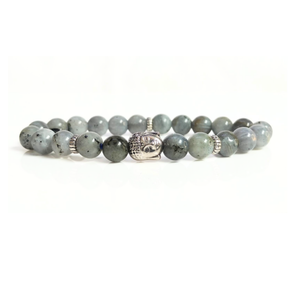 Labradorite With Buddha Head 8MM Bracelet