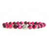 Pink Tiger Eye With Buddha Head 8MM Bracelet