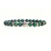 Ruby Zoisite With Buddha Head 8MM Bracelet