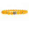 Yellow Sapphire With Buddha Head 8MM Bracelet