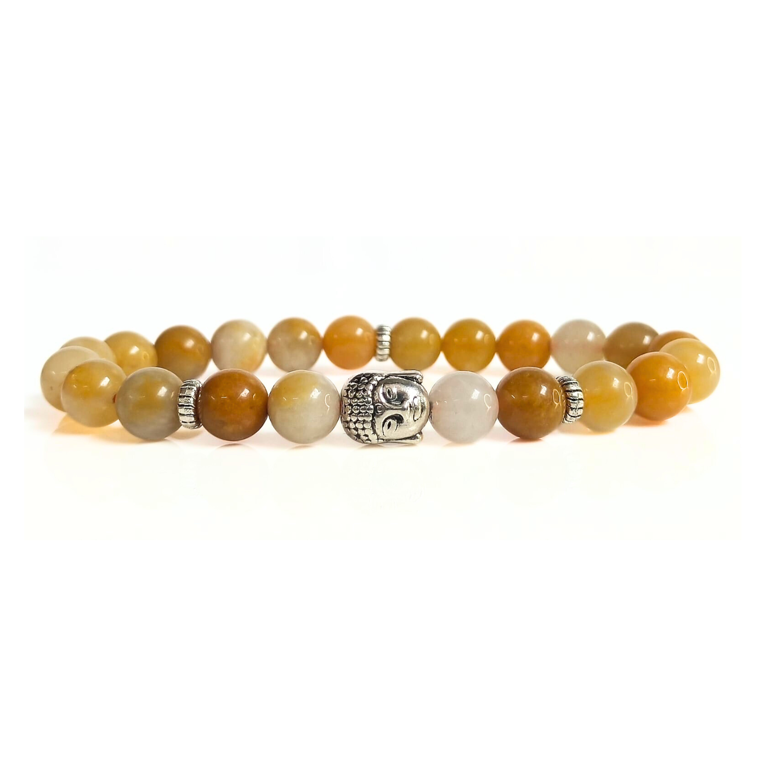 yellow aventurien Yellow Aventurine With Buddha Head 8MM Bracelet