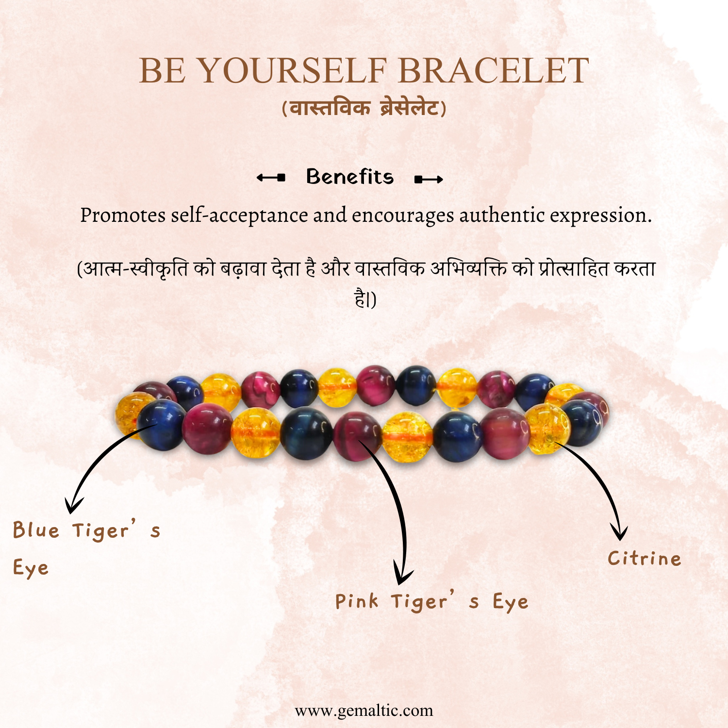 Be Yourself Be Yourself Gemstone Bracelet