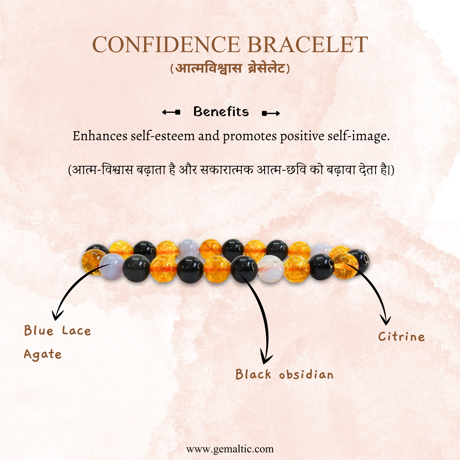 Confidence Confidence Boosting Gemstone Bracelet