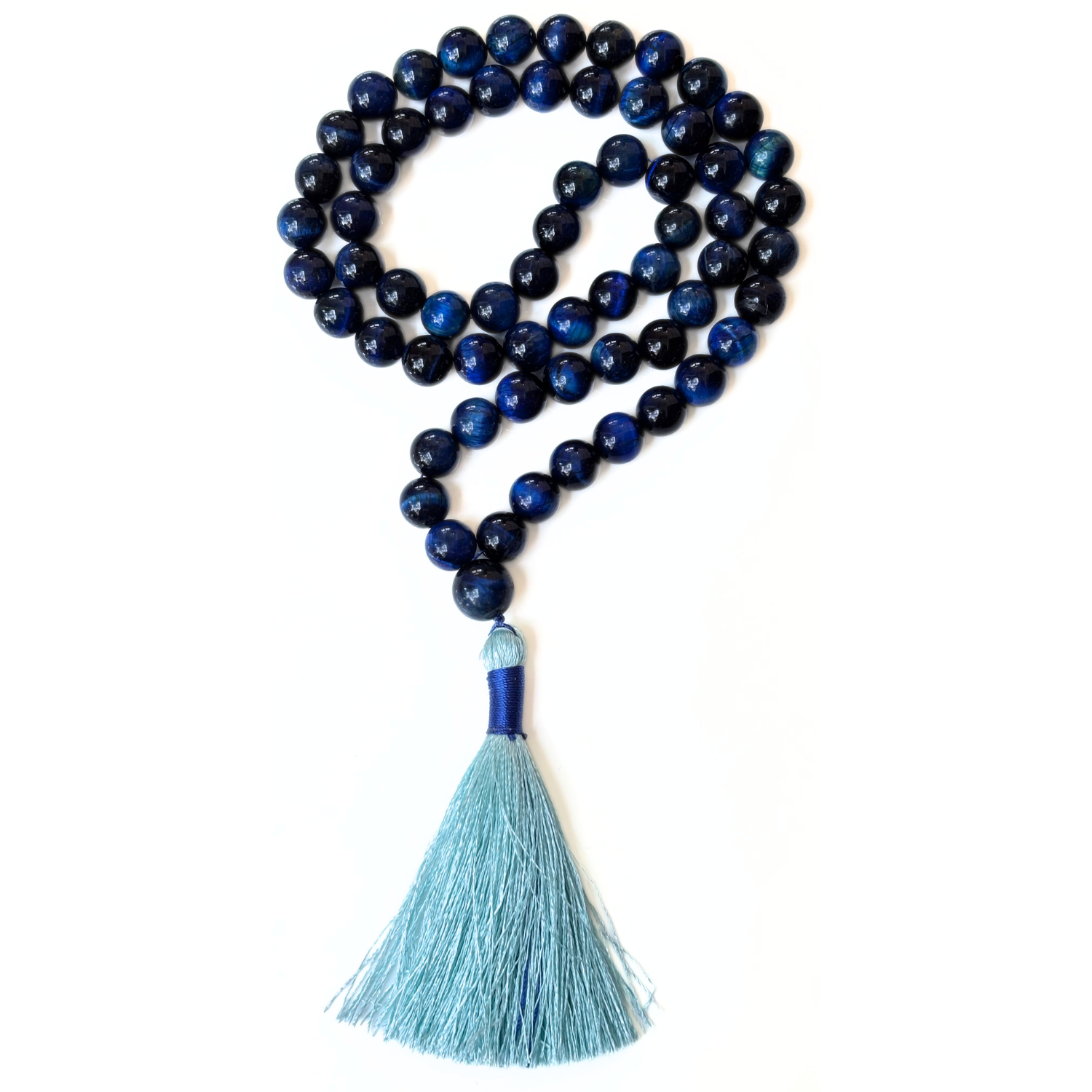 Blue Tiger Eye Blue Tiger Eye Jap Mala - 108 Beads