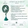 Azurite 108 Beads Jap Mala
