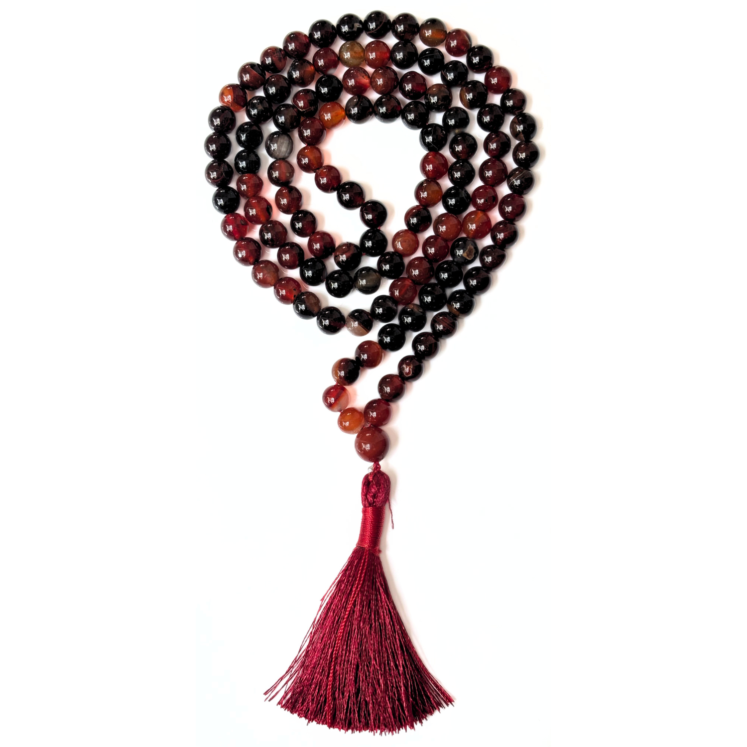 Brown Dream Agate Jap Mala – 108 Healing Beads