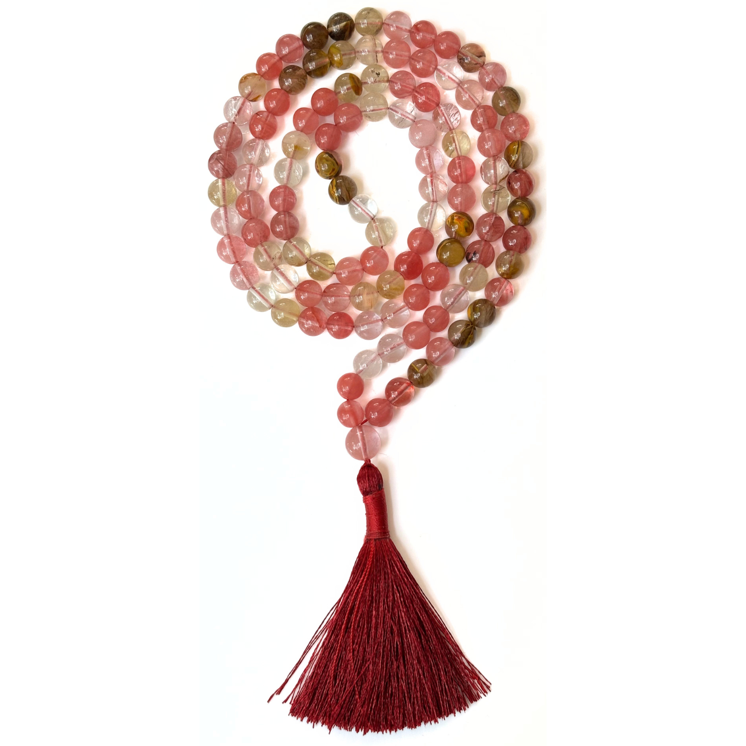 Watermelon Quartz Jap Mala